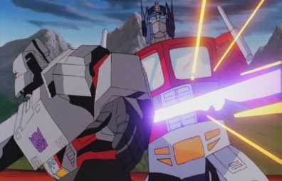 Saber Fight: Optimus Prime vs. Megatron