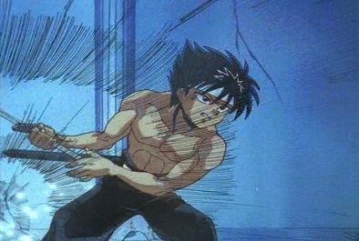 Hiei Comes Forward to Battle! A Slashing Sword -RQ87's Yu Yu Hakusho ...